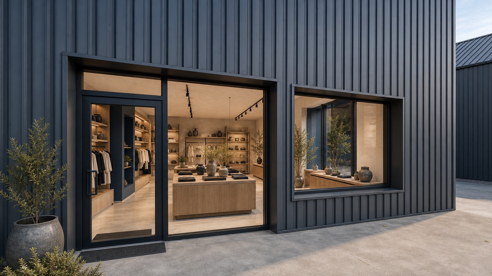 Boutique au rez-de-chaussée